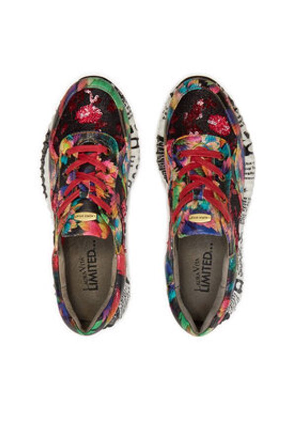Laura Vita Sneakersy Burton 45 Czerwony. Kolor: czerwony. Materiał: skóra