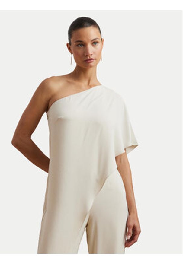 Lauren Ralph Lauren - LAUREN RALPH LAUREN Kombinezon 253909456003 Écru Regular Fit. Materiał: syntetyk