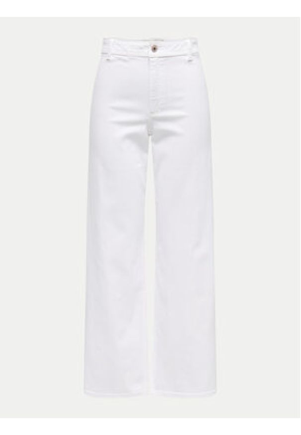 JDY Jeansy Iris 15341269 Biały Wide Leg. Kolor: biały
