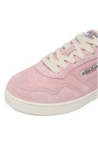 Guess Jeans Sneakersy EO-XL250041 Różowy jasny. Kolor: różowy. Materiał: skóra, zamsz #8