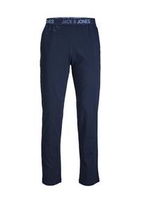 Jack & Jones - Jack&Jones Spodnie piżamowe 12244401 Granatowy Regular Fit. Kolor: niebieski. Materiał: bawełna