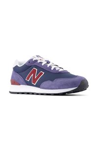 Buty męskie New Balance ML515WNV – niebieskie. Okazja: na co dzień. Kolor: niebieski. Materiał: skóra, materiał, syntetyk. Szerokość cholewki: normalna #3