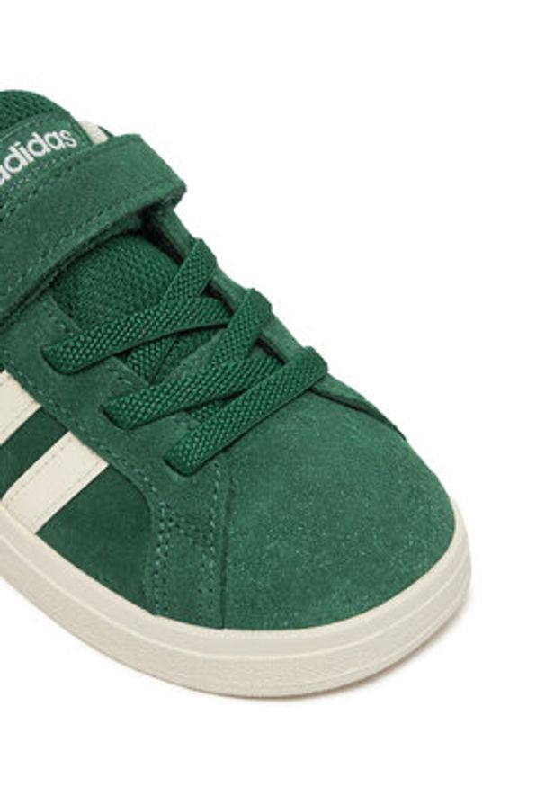 Adidas - adidas Sneakersy Grand Court 2.0 JR0776 Zielony. Kolor: zielony. Materiał: skóra, zamsz