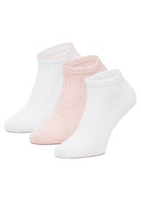 Roxy Zestaw 3 par stopek unisex AS_ROXY_07S_SS25 (3-PACK) Biały. Kolor: biały. Materiał: materiał, bawełna