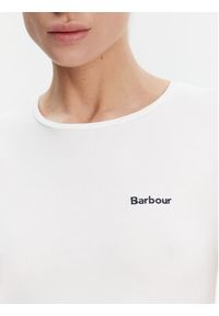 Barbour T-Shirt Saltford LTS0666WH11 Biały Regular Fit. Kolor: biały. Materiał: bawełna #5