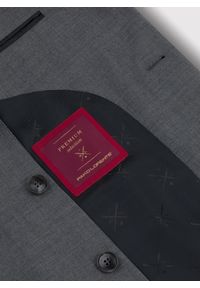 Pako Lorente - PAKO LORENTE – Szara wełniana marynarka garniturowa. Okazja: na wesele, na ślub cywilny. Kolor: szary. Materiał: wełna. Wzór: gładki #6