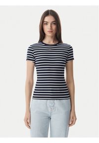 Tommy Jeans T-Shirt DW0DW17383 Granatowy Regular Fit. Kolor: niebieski. Materiał: bawełna #1