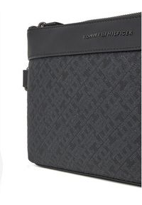 TOMMY HILFIGER - Tommy Hilfiger Saszetka Th Monogram Pouch AM0AM13529 Czarny. Kolor: czarny. Materiał: skóra