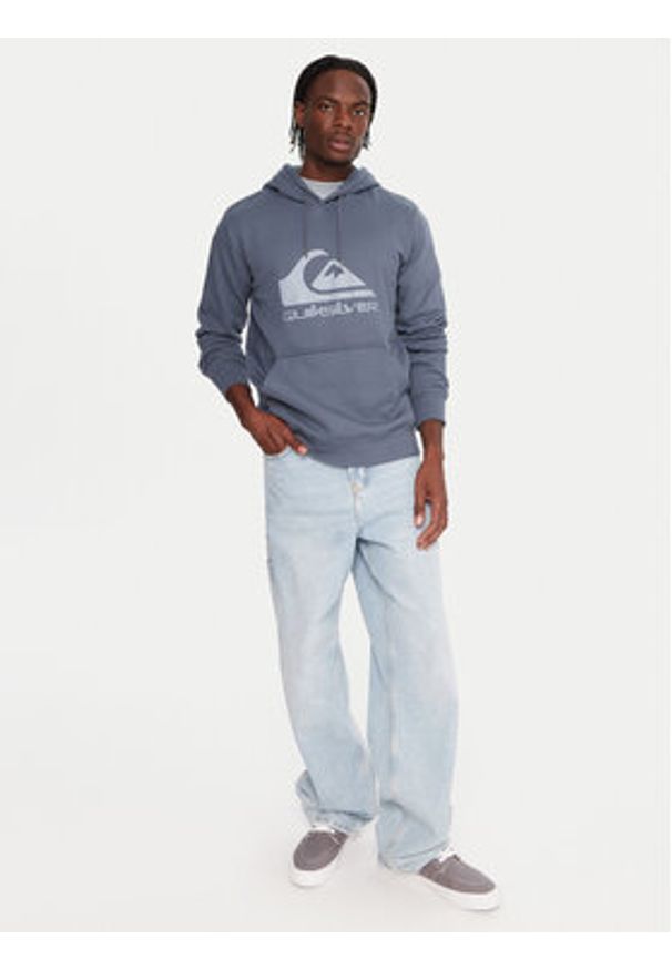 Quiksilver Bluza Comp Logo EQYFT05053 Niebieski Regular Fit. Kolor: niebieski. Materiał: bawełna
