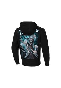 PITBULL - Bluza męska Pitbull z kapturem Santa Muerte. Typ kołnierza: kaptur. Kolor: czarny