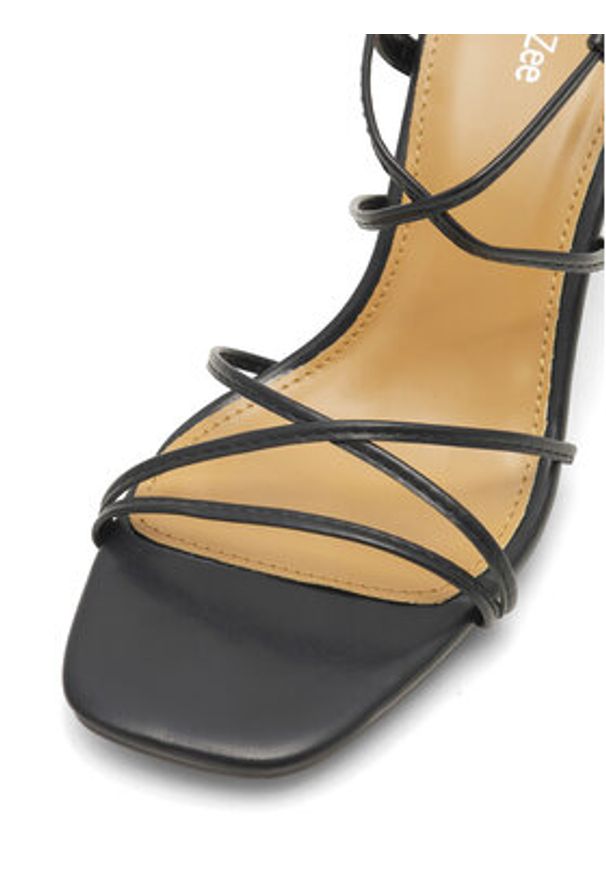 DeeZee Sandały LS5491-02 Czarny. Kolor: czarny. Materiał: materiał, syntetyk