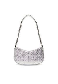 Guess Torebka Aldina HWGY96 63170 Srebrny. Kolor: srebrny. Materiał: skórzane
