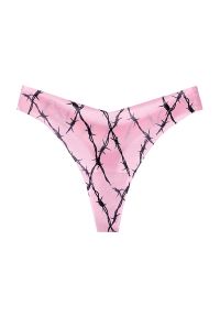 Intica - Stringi bezszwowe z obniżonym stanem do codziennego noszenia Tiffie. Stan: obniżony. Kolor: różowy. Materiał: materiał #1