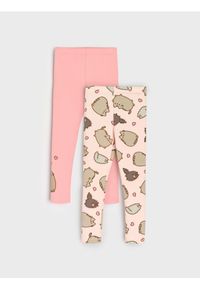 Sinsay - Legginsy 2 pack Pusheen the Cat - różowy. Kolor: różowy