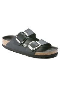 Klapki damskie Birkenstock Arizona Big Buckle. Kolor: czarny. Materiał: guma, syntetyk, materiał