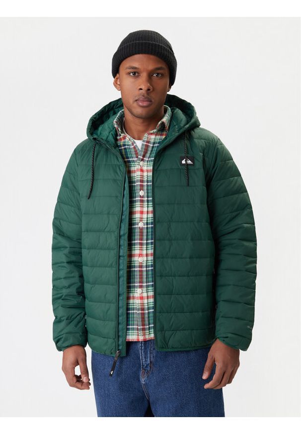 Quiksilver Kurtka przejściowa Scaly Hood EQYJK04189 Zielony Regular Fit. Kolor: zielony. Materiał: syntetyk