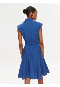 Pinko Sukienka koszulowa Anaceta 103111 A1P4 Granatowy Regular Fit. Kolor: niebieski. Materiał: bawełna. Typ sukienki: koszulowe
