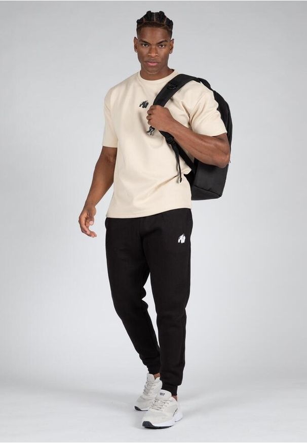 GORILLA WEAR - Dayton Koszulka - Beżowy. Kolor: beżowy. Długość rękawa: krótki rękaw. Długość: krótkie. Sport: fitness