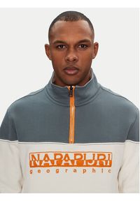 Napapijri Bluza B-Saturnia NP0A4ICHN1A1 Biały Regular Fit. Kolor: biały. Materiał: bawełna