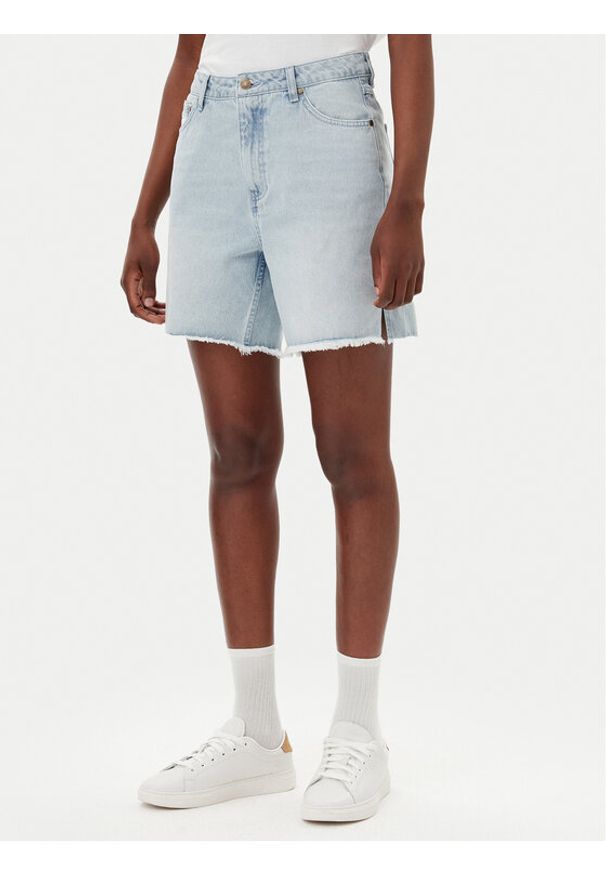 Karl Kani Szorty jeansowe Og Slit 6110098 Niebieski Relaxed Fit. Kolor: niebieski. Materiał: bawełna