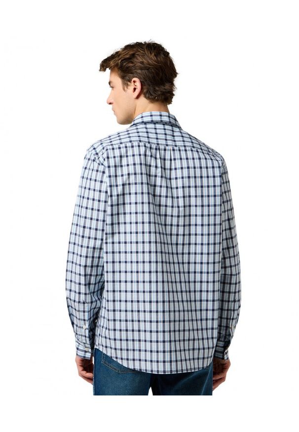 Wrangler - MESKA KOSZULA WRANGLER 1 PKT SHIRT CERULEAN 112371552