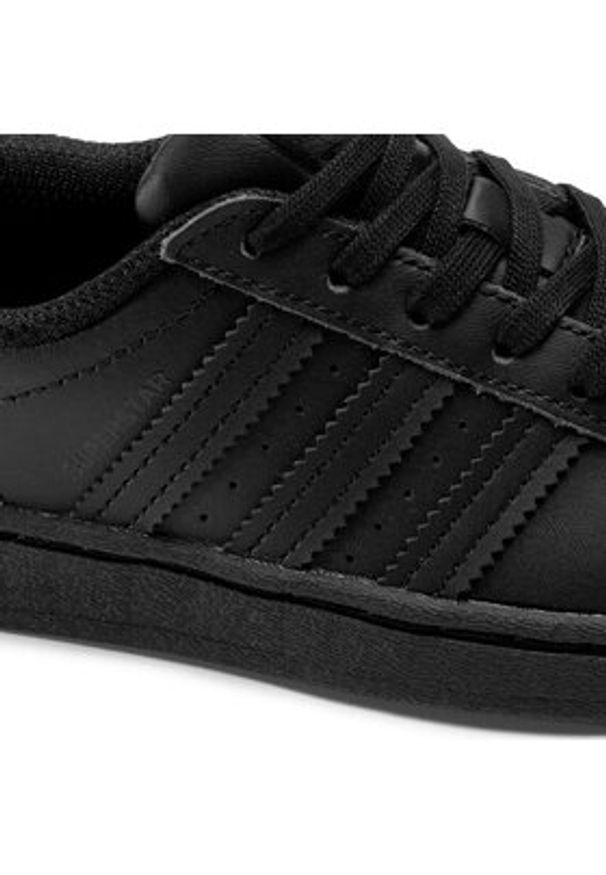 Adidas - adidas Sneakersy Superstar C FU7715 Czarny. Kolor: czarny. Materiał: skóra. Model: Adidas Superstar
