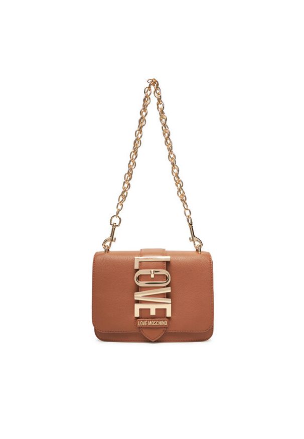 Love Moschino - LOVE MOSCHINO Torebka JC4227PP0MKC0201 Brązowy. Kolor: brązowy. Materiał: skórzane