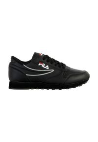 Sneakersy damskie Fila Orbit Low. Okazja: na co dzień. Kolor: czarny. Materiał: materiał, syntetyk. Sport: turystyka piesza #2