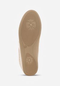 Renee - Beżowe Siateczkowe Sneakersy w Stylu Tenisówek Adranella. Okazja: na co dzień. Kolor: beżowy. Sezon: lato #4