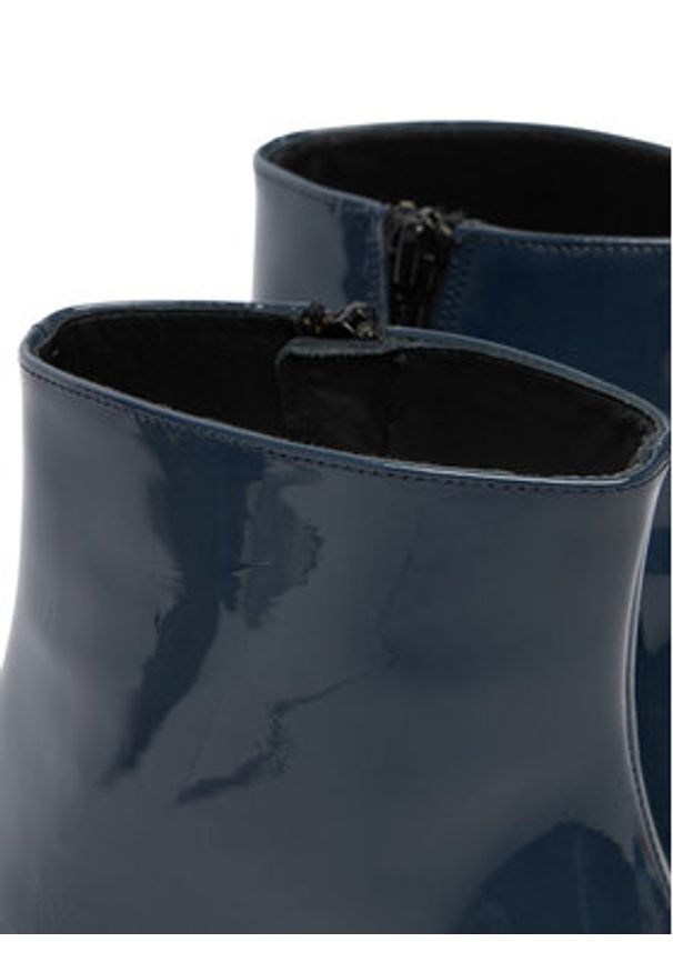 HÖGL Botki 0-184104-32000 Granatowy. Kolor: niebieski. Materiał: lakier, skóra