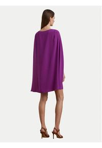 Lauren Ralph Lauren - LAUREN RALPH LAUREN Sukienka koktajlowa 2,53855E+11 Fioletowy Slim Fit. Kolor: fioletowy. Materiał: syntetyk. Styl: wizytowy