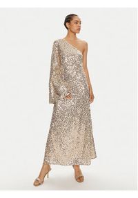 ROTATE Sukienka wieczorowa Safra 1128861531 Złoty Loose Fit. Kolor: złoty. Materiał: syntetyk. Styl: wizytowy #8