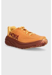 HOKA - Hoka buty RINCON 3 1119395 kolor pomarańczowy 1119395-BOFT. Nosek buta: okrągły. Zapięcie: sznurówki. Kolor: pomarańczowy. Wzór: geometria. Sport: bieganie #3