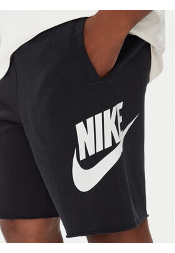 Nike Szorty sportowe French Terry Alumni FQ4950 Czarny Standard Fit. Kolor: czarny. Materiał: bawełna. Styl: sportowy