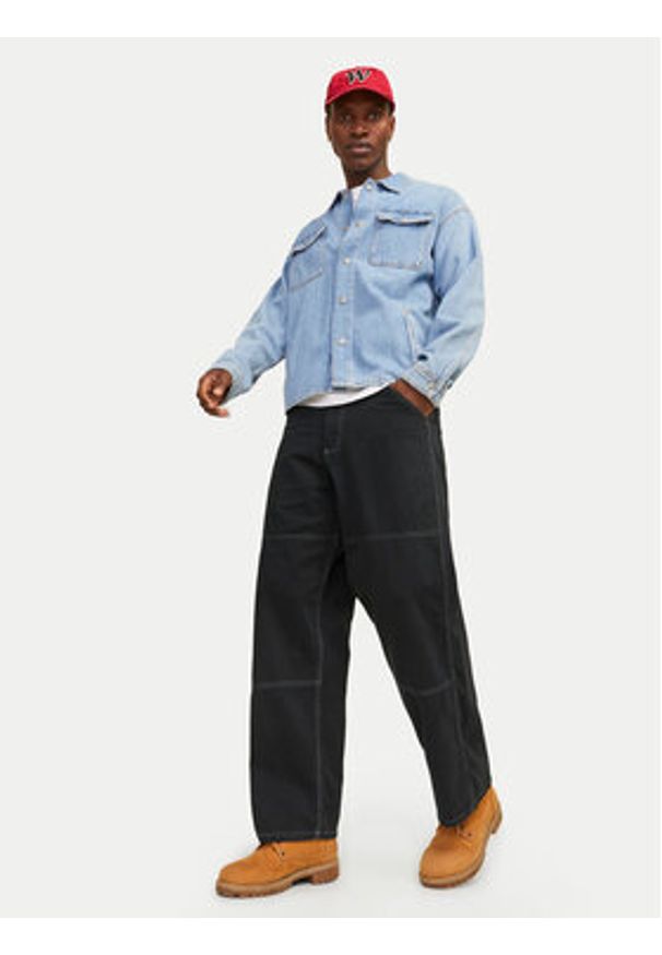 Jack & Jones - Jack&Jones Spodnie materiałowe Owen 12273515 Czarny Baggy Fit. Kolor: czarny. Materiał: bawełna