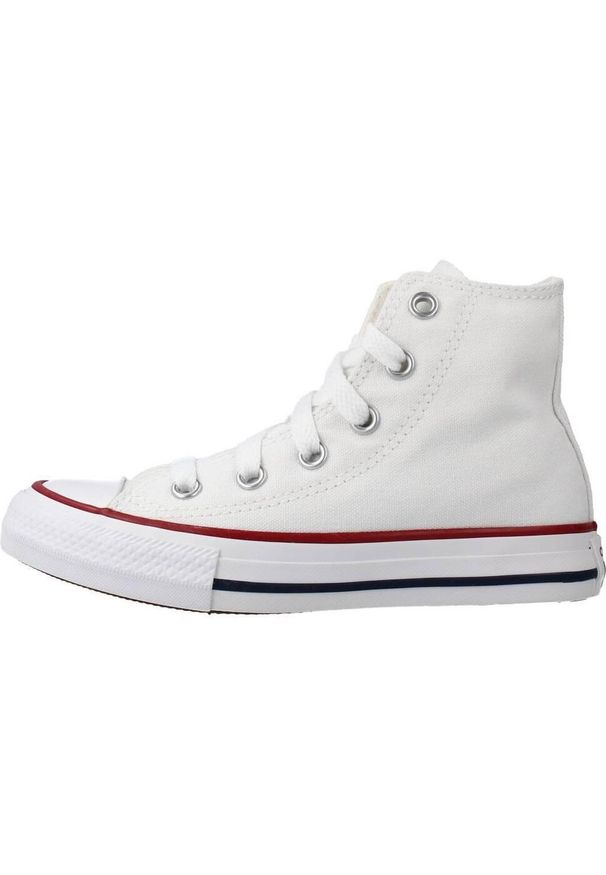 Trampki Converse Chuck Taylor All Star Hi, Dzieci. Okazja: na co dzień. Kolor: biały. Materiał: materiał. Model: Converse All Star