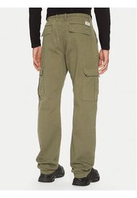 Guess Chinosy M4YB40 WGCV1 Khaki Regular Fit. Kolor: brązowy. Materiał: bawełna #3