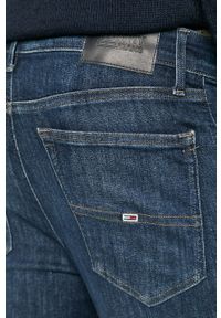 Tommy Jeans - Jeansy Simon. Kolor: niebieski. Materiał: bawełna, poliester, denim, elastan. Wzór: gładki #4