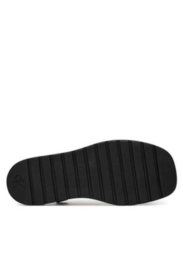 Calvin Klein Jeans Sandały Rope Toe Post Sandal Lth Mg YW0YW01893 Czarny. Kolor: czarny. Materiał: skóra