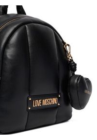 Love Moschino - LOVE MOSCHINO Plecak JC4324PP0NKM100A Czarny. Kolor: czarny. Materiał: skóra #4