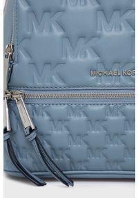 MICHAEL Michael Kors plecak 30S2SEZB2L damski mały gładki. Kolor: niebieski. Wzór: gładki #2