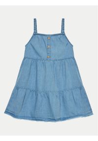 COCCODRILLO - Coccodrillo Sukienka letnia WC4128303HGK Niebieski Regular Fit. Kolor: niebieski. Materiał: bawełna. Sezon: lato