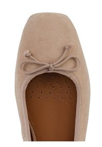 Geox Baleriny D Marsilea D45W6A 02111 C8156 Beżowy. Kolor: beżowy. Materiał: skóra, zamsz #3