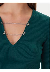 Patrizia Pepe Sweter 2K0331/K7S0-G619 Zielony Regular Fit. Kolor: zielony. Materiał: wiskoza