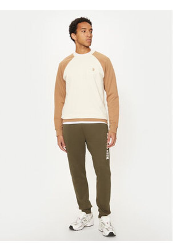 U.S. Polo Assn. Bluza MUP0829 Beżowy Regular Fit. Typ kołnierza: polo. Kolor: beżowy. Materiał: bawełna