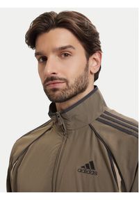 Adidas - adidas Bluza adicolor Teamgeist KD5860 Khaki Loose Fit. Kolor: brązowy. Materiał: syntetyk #5