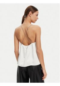 Hugo - HUGO Top Cebena 50536436 Biały Regular Fit. Kolor: biały. Materiał: syntetyk