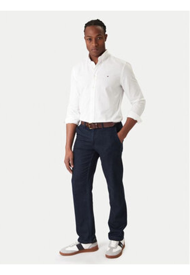 TOMMY HILFIGER - Tommy Hilfiger Koszula Core Flex MW0MW39988 Biały Regular Fit. Kolor: biały. Materiał: bawełna