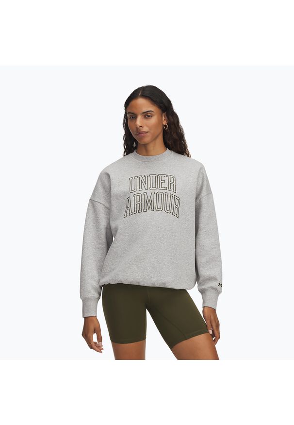 Bluza Under Armour Rival Fleece Varsity Crew. Kolor: szary. Sport: fitness