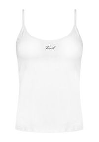 Karl Lagerfeld - KARL LAGERFELD Komplet topów B1W47021 Czarny Slim Fit. Typ kołnierza: dekolt w karo. Kolor: czarny. Materiał: bawełna #5